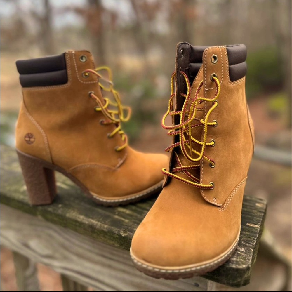 Timberland Tillston Heeled Boots in Wheat Color